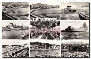 Modern Postcard Saint Jean de Luz La Grande Plage Port Socoa Inteireur The Be...