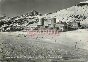 Postcard Modern Sestriere I Grandi Alberghi e Campi di Sci