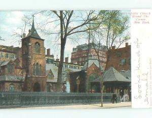 Unused Pre-1907 LITTLE CHURCH New York City NY n5433