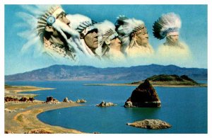 Postcard NATIVE INDIAN SCENE Reno Nevada NV AQ3510