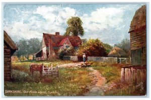 1908 Old Farm House Sonning Berkshire England Oilette Tuck Art Postcard