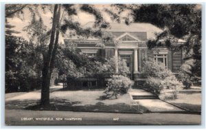 WHITEFIELD, NH New Hampshire ~ LIBRARY Scene c1940s Coos County Postcard