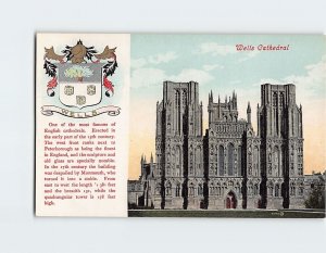 Postcard Wells Cathedral, Wells, England