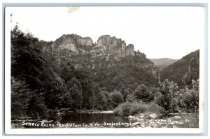 Pendleton Co. West Virginia WV Postcard RPPC Photo Seneca Rocks Gooteet Hight