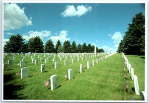 Postcard - Custer National Cemetery - Crow Agency, Montana