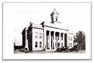 RPPC Davie County Courthouse Mocksville North Carolina NC UNP Postcard R25