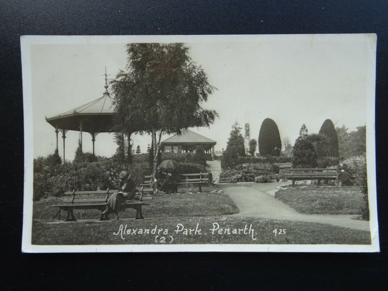 Wales Glamorgan PENARTH Windsor Gardens & Bandstand (2) c1920s RP Postcard
