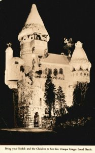 Vintage Postcard 1931 RPPC Ginger Bread Castle National Biscuit Co. Hamburg NJ