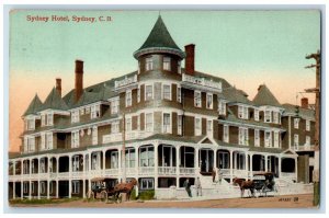 1912 Sydney Hotel Sydney Cape Breton Island Canada Posted Antique Postcard