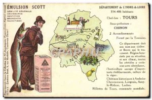 Old Postcard Emulsion Scott Poisson Department Indre et Loire Tours