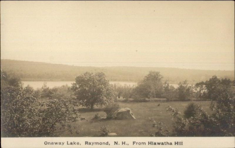 Raymond NH Onaway Lake c1910 Real Photo Postcard