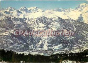 Postcard Modern resort of Serre Chevalier (Hautes Alpes) 2483 m alt Trail Tog...