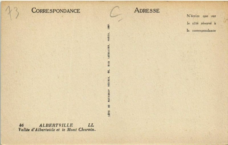CPA ALBERTVILLE Vallee d'Albertville et le Mont Charvin (1193311)