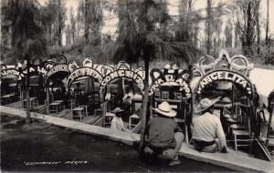 MEXICO D F~XOCHIMILCO~GEVAERT REAL PHOTO POSTCARD