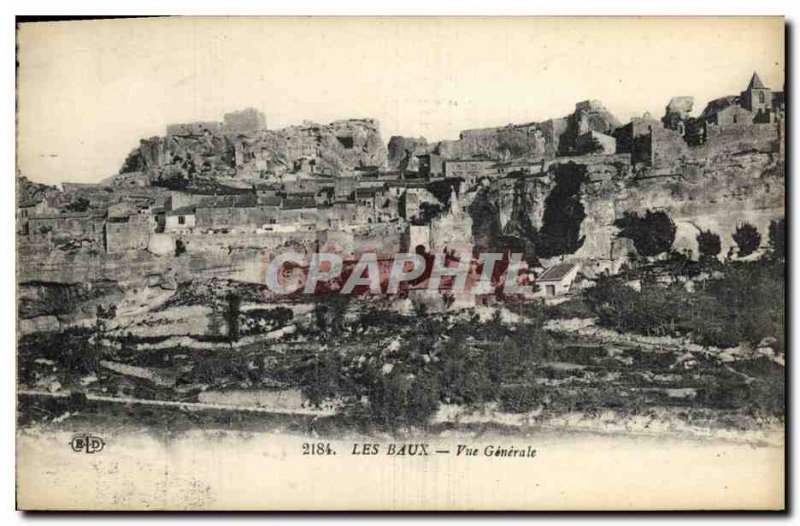 Old Postcard Les Baux Vue Generale