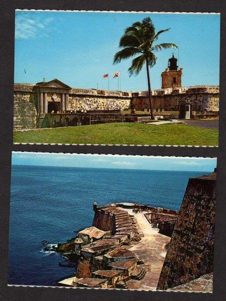 PR Lot 2 Castillo San Felipe del Morro SAN JUAN PUERTO RICO Postcards