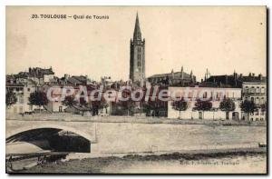 Postcard Old Toulouse Quai De Tounis