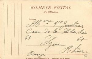 Vintage Postcard Avenida Biera Mar Lapa Rio De Janeiro Brazil Posted on Front 09