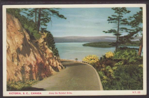 Along the Malahat Drive,Victoria,BC,Canada Postcard BIN 