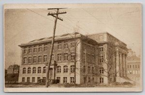 Syracuse NY RPPC Slocum Hall Newly Built Real Photo Postcard I22