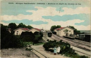 CPA AK Fortier 2008 Dakar- Ateliers et depot du chemin de fer SENEGAL (812279)