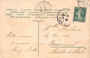 L085 Greetings 1910 angel cherub embossed postcard