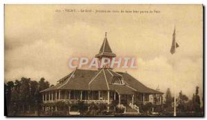 Old Postcard Vichy Golf Players By train to do their polo game