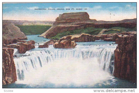 SHOSHONE FALLS, Idaho, 202 Ft. High, 30-40s