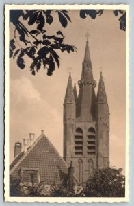 RPPC  Delft  Netherlands  Church   Postcard