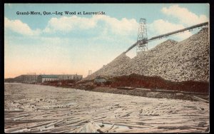 Quebec GRAND-MERE - Log Wood at Laurentide - Divided Back