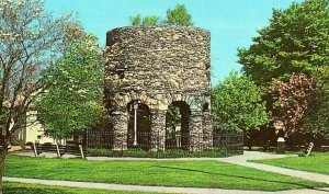Postcard  View of Old Stone Mill in Newport, RI       N6
