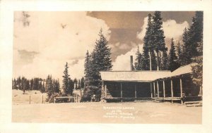 RPPC BROOKLYN LODGE LARAMIC WYOMING REAL PHOTO POSTCARD (1940s)