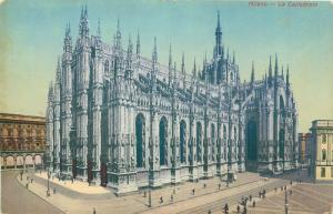 Milan Italy Dom cathedral early postcard