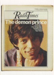 Radio Times The Rolling Stones Mick Jagger Rare BBC Postcard