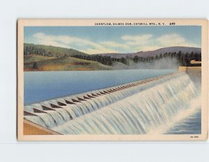 Postcard Overflow, Gilboa Dam, Catskill Mts., Gilboa, New York