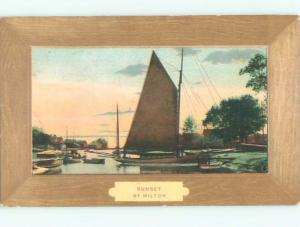 Divided-Back BOAT SCENE Great Nautical Postcard AB0367