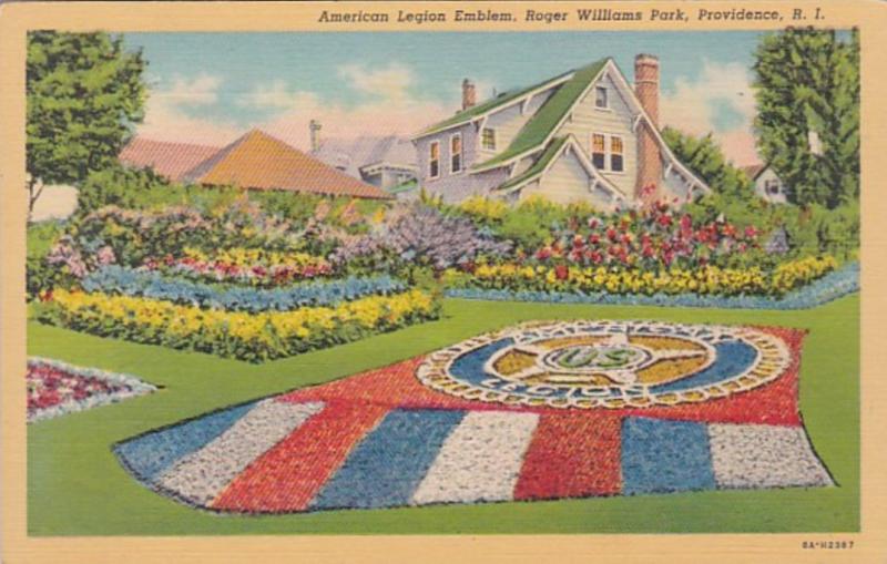 Rhode Island Providence Roger Williams Park American Legion Emblem