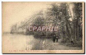 Postcard Old Paris Bois de Boulogne Longchamps