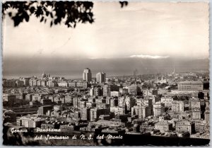 1910's Genova - Panorama dal Santuario Italy Real Photo RPPC Posted Postcard