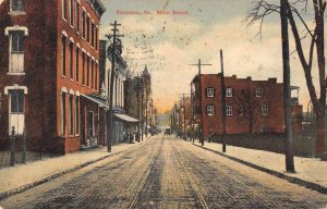 Staunton Virginia Main Street Vintage Postcard AA8076