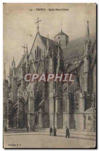 Old Postcard Troyes Eglise Saint Urbain