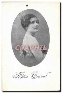 Postcard Old Miss Trawoel