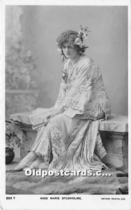 Miss Marie Studholme Theater Actor / Actress Unused 