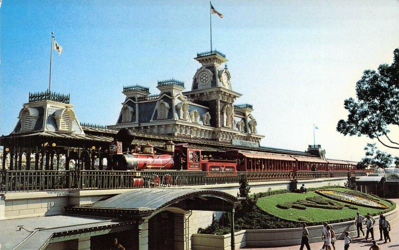Walt Disney World  Steam Railroad,  WDW,Vintage Postcard