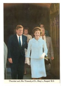 President and Mrs. Kennedy, St Mary`s, Newport, Rhode Island