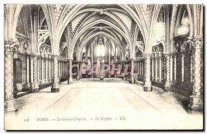 Old Postcard Paris La Sainte Chapelle The Cryple