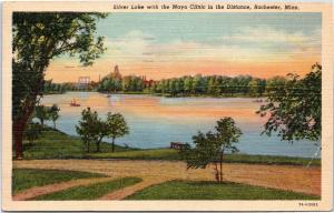 Silver Lake with Mayo Clinic in Distance, Rochester Minnesota