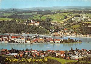 BG13063 luftbild panorama von passau bayern   germany