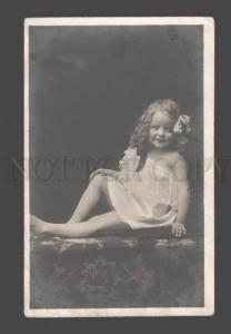 3088847 Lovely GIRL w/ LONG HAIR Vintage PHOTO 1907 year RPPC