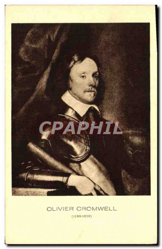 Old Postcard Oliver Cromwell 1599 1658